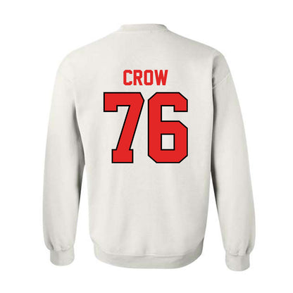 Texas Tech - NCAA Football : Jacob Crow - Classic Shersey Crewneck Sweatshirt-1