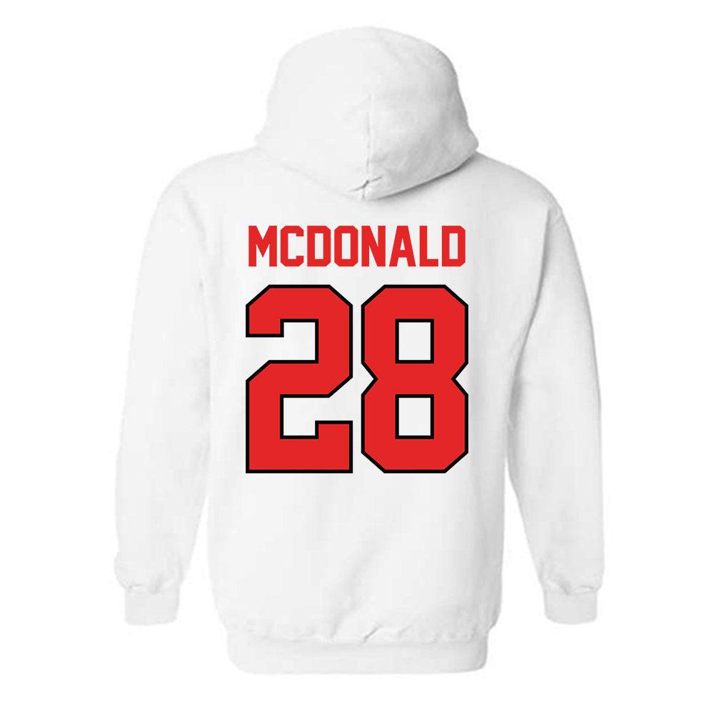 Texas Tech - NCAA Football : Bray Mcdonald - Classic Shersey Hooded Sweatshirt-1