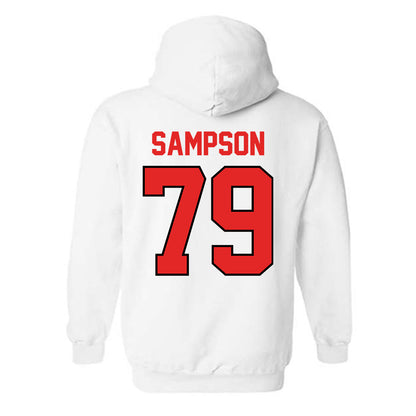 Texas Tech - NCAA Football : Howard Sampson - Classic Shersey Hooded Sweatshirt-1