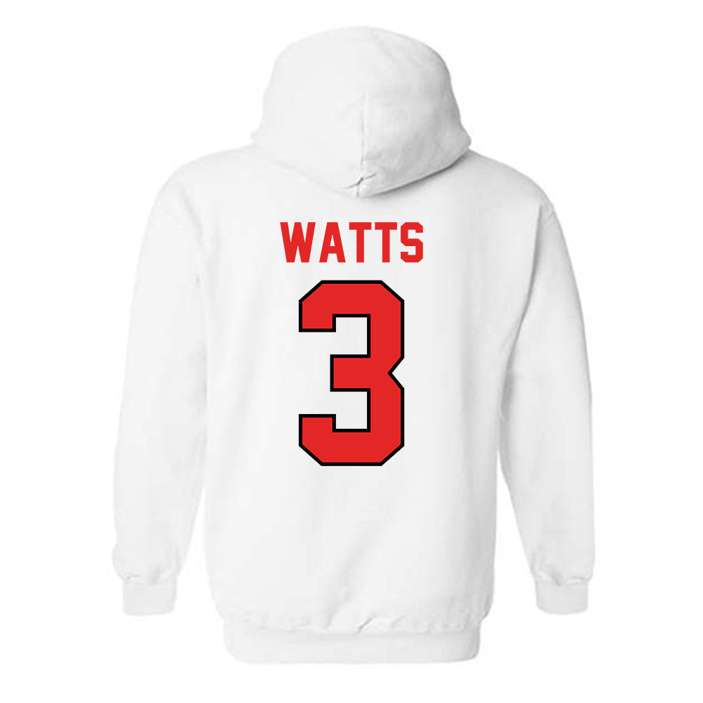 Texas Tech - NCAA Men's Basketball : Lejuan Watts - Classic Shersey Hooded Sweatshirt-1
