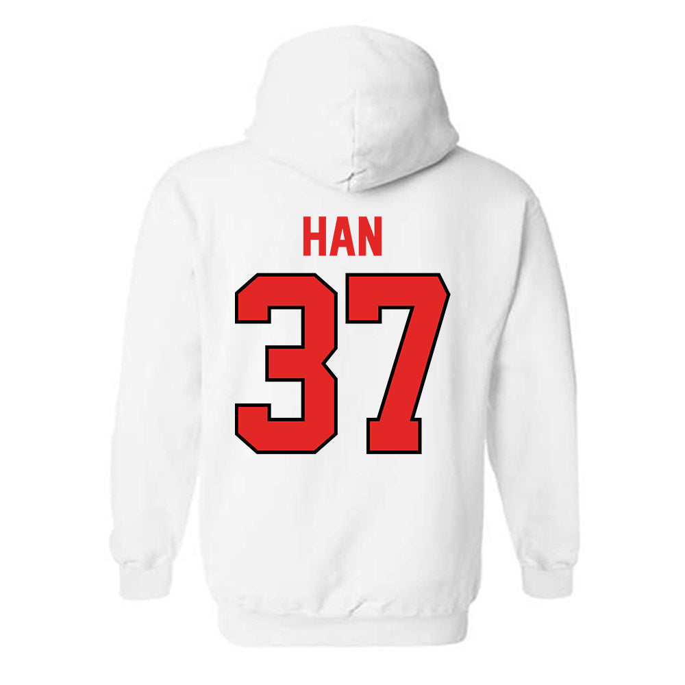 Texas Tech - NCAA Baseball : Heeryun Han - Classic Shersey Hooded Sweatshirt-1