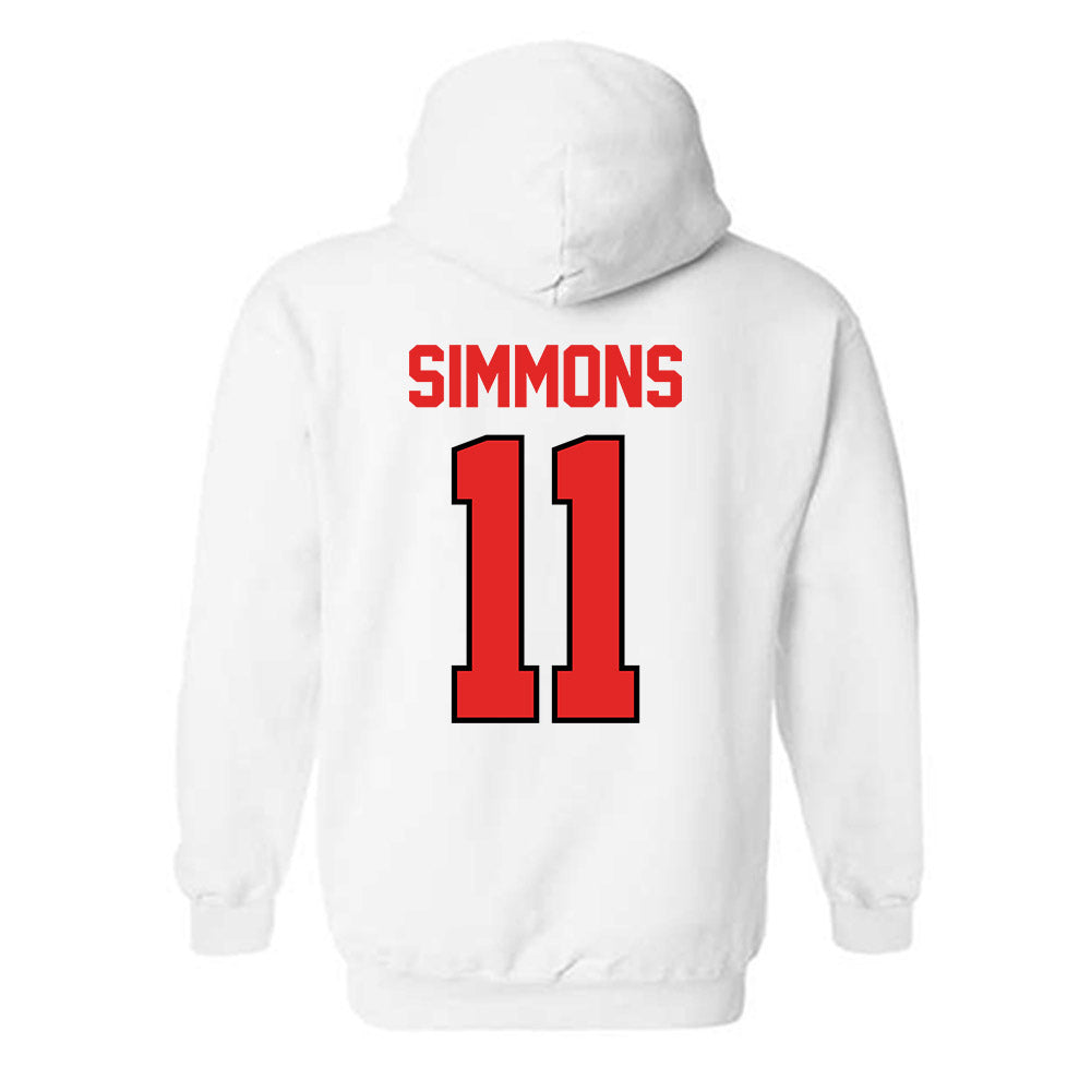 Texas Tech - NCAA Football : Malcolm Simmons - Classic Shersey Hooded Sweatshirt-1