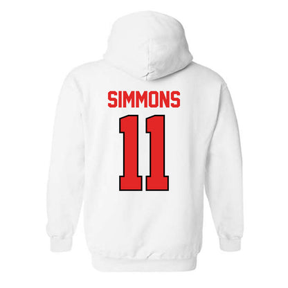 Texas Tech - NCAA Football : Malcolm Simmons - Classic Shersey Hooded Sweatshirt-1