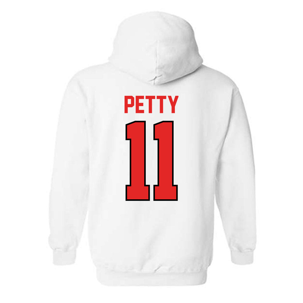 Texas Tech - NCAA Men's Basketball : Jaylen Petty - Classic Shersey Hooded Sweatshirt-1