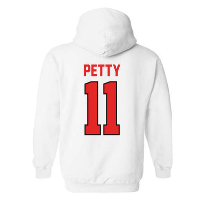 Texas Tech - NCAA Men's Basketball : Jaylen Petty - Classic Shersey Hooded Sweatshirt-1