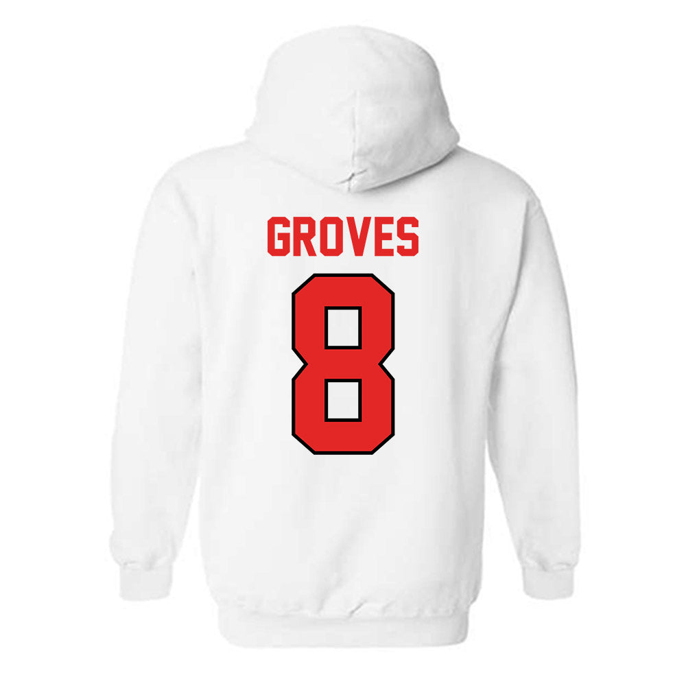 Texas Tech - NCAA Men's Basketball : Nolan Groves - Classic Shersey Hooded Sweatshirt-1
