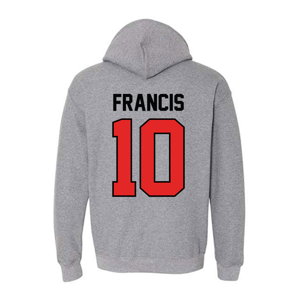 Texas Tech - NCAA Men's Basketball : Jack Francis Francis - Classic Shersey Hooded Sweatshirt-1