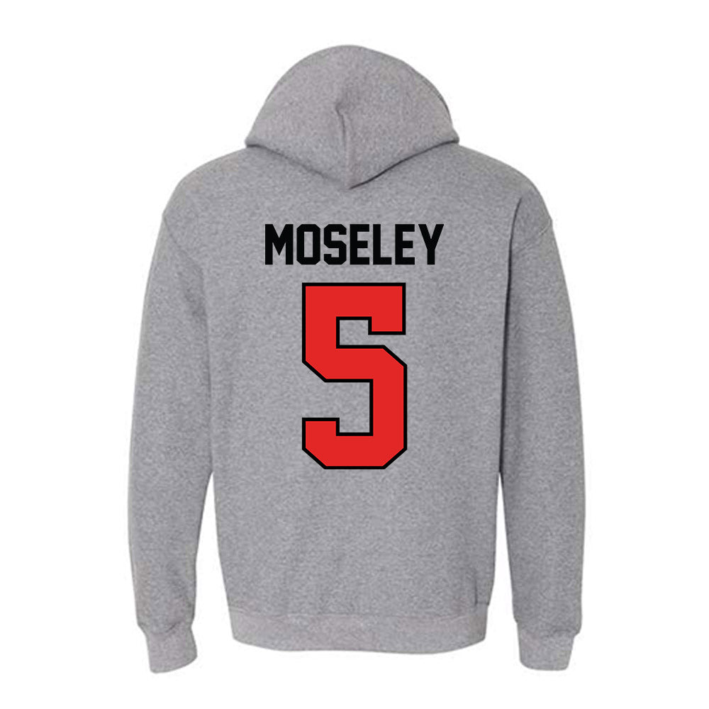 Texas Tech - NCAA Men's Basketball : Josiah Moseley - Classic Shersey Hooded Sweatshirt-1