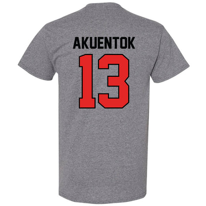 Texas Tech - NCAA Men's Basketball : Marial Akuentok - Classic Shersey T-Shirt-1