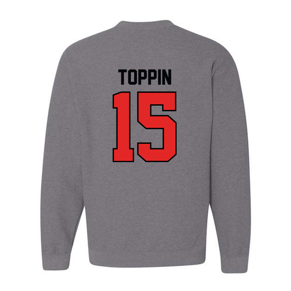 Texas Tech - NCAA Men's Basketball : JT Toppin - Classic Shersey Crewneck Sweatshirt-1