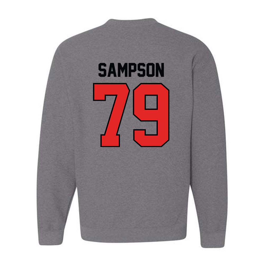 Texas Tech - NCAA Football : Howard Sampson - Classic Shersey Crewneck Sweatshirt-1