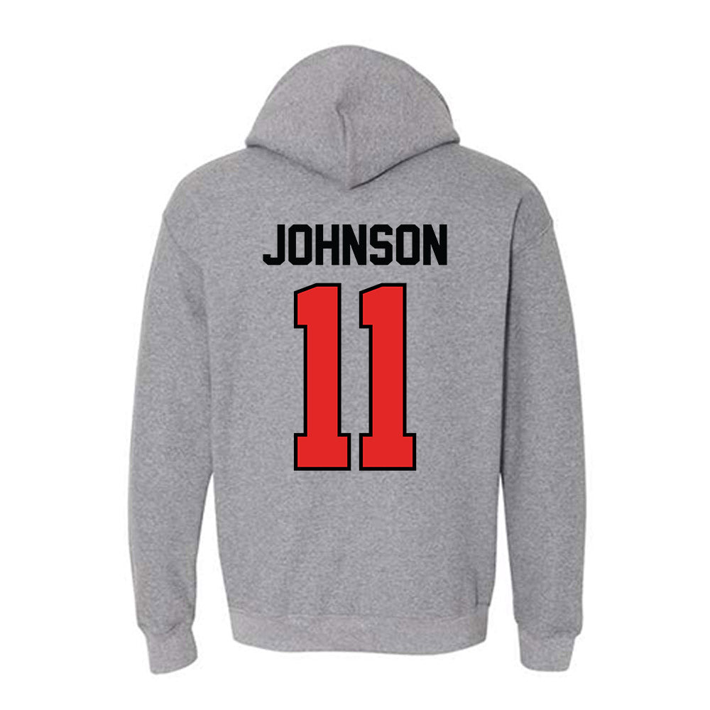 Texas Tech - NCAA Women's Volleyball : Tatum Johnson - Classic Shersey Hooded Sweatshirt-1