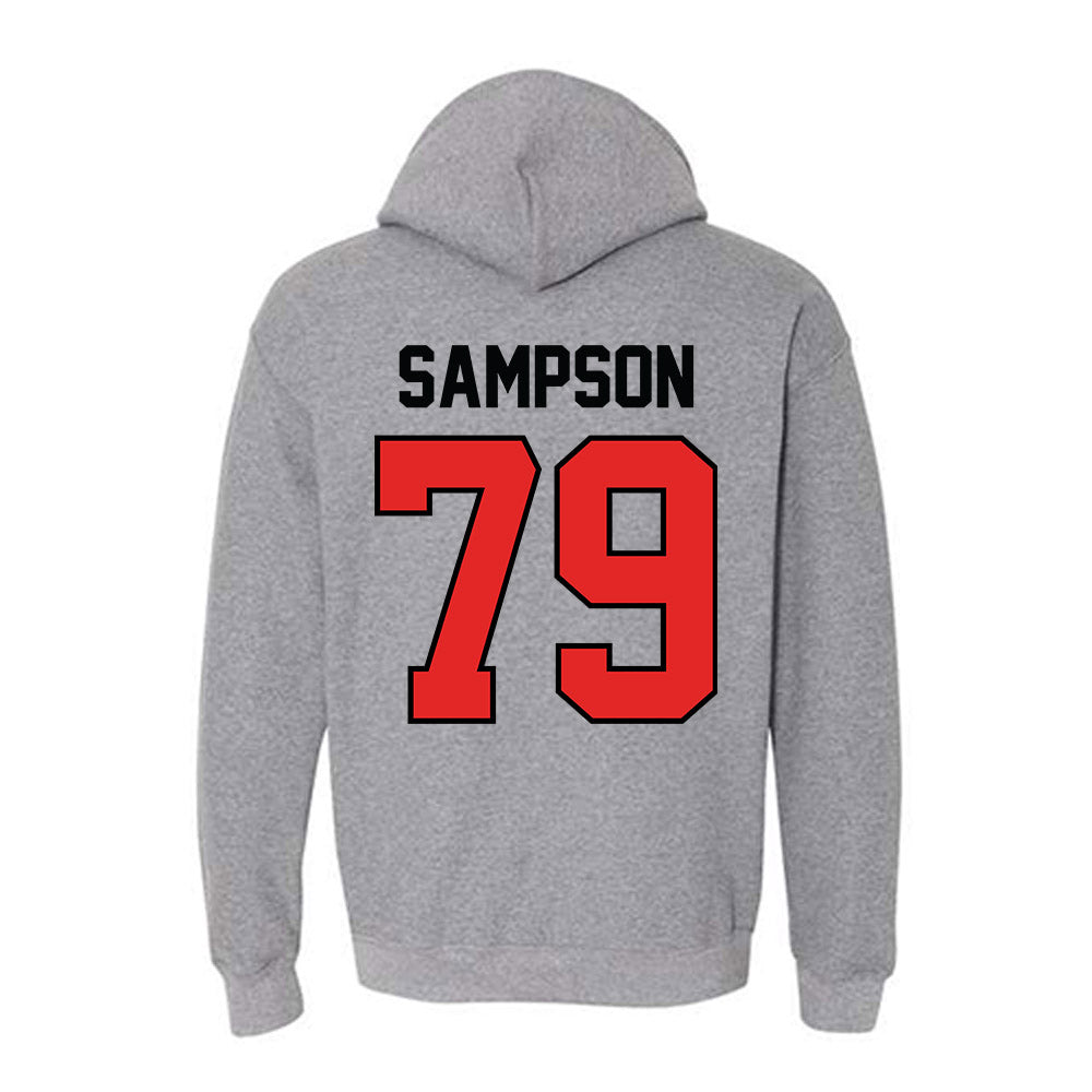 Texas Tech - NCAA Football : Howard Sampson - Classic Shersey Hooded Sweatshirt-1