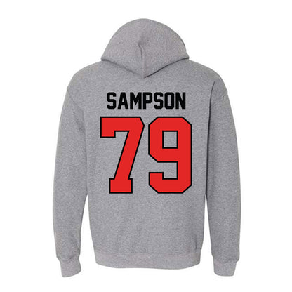 Texas Tech - NCAA Football : Howard Sampson - Classic Shersey Hooded Sweatshirt-1