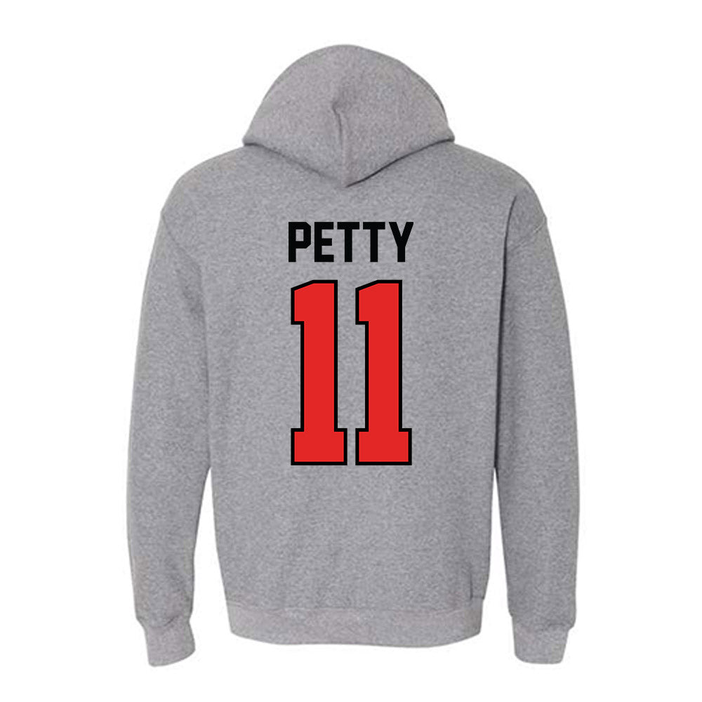 Texas Tech - NCAA Men's Basketball : Jaylen Petty - Classic Shersey Hooded Sweatshirt-1