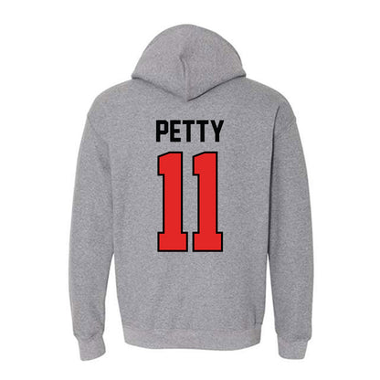 Texas Tech - NCAA Men's Basketball : Jaylen Petty - Classic Shersey Hooded Sweatshirt-1