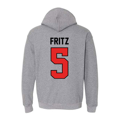 Texas Tech - NCAA Women's Basketball : Denae Fritz - Classic Shersey Hooded Sweatshirt-1