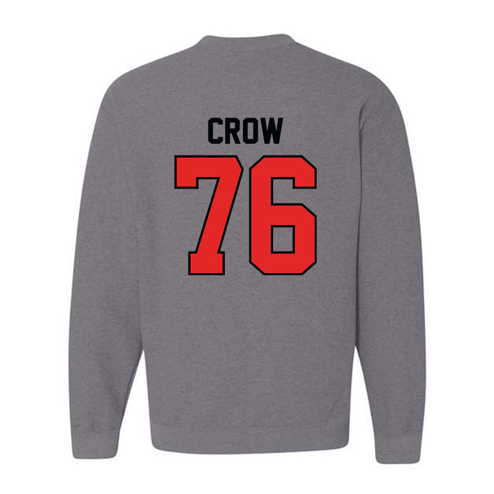 Texas Tech - NCAA Football : Jacob Crow - Classic Shersey Crewneck Sweatshirt-1