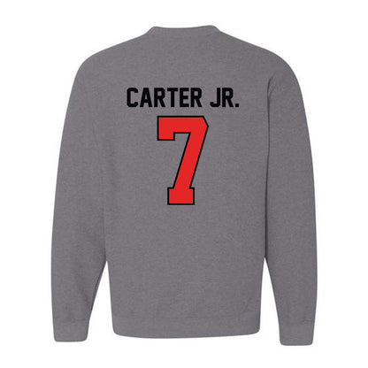 Texas Tech - NCAA Football : Terrance Carter Jr. - Classic Shersey Crewneck Sweatshirt-1