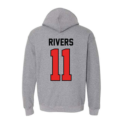 Texas Tech - NCAA Baseball : Davis Rivers - Classic Shersey Hooded Sweatshirt-1