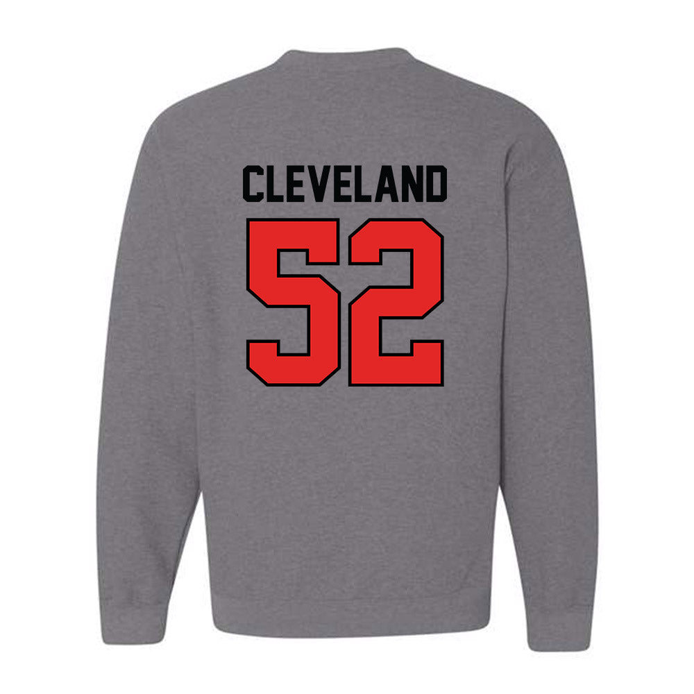 Texas Tech - NCAA Football : Cash Cleveland - Classic Shersey Crewneck Sweatshirt-1