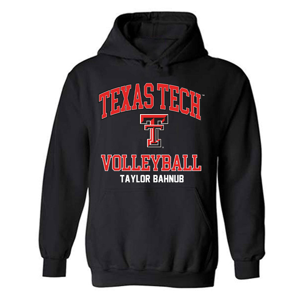 Texas Tech - NCAA Women's Volleyball : Taylor Bahnub - Classic Fashion Shersey Hooded Sweatshirt-0