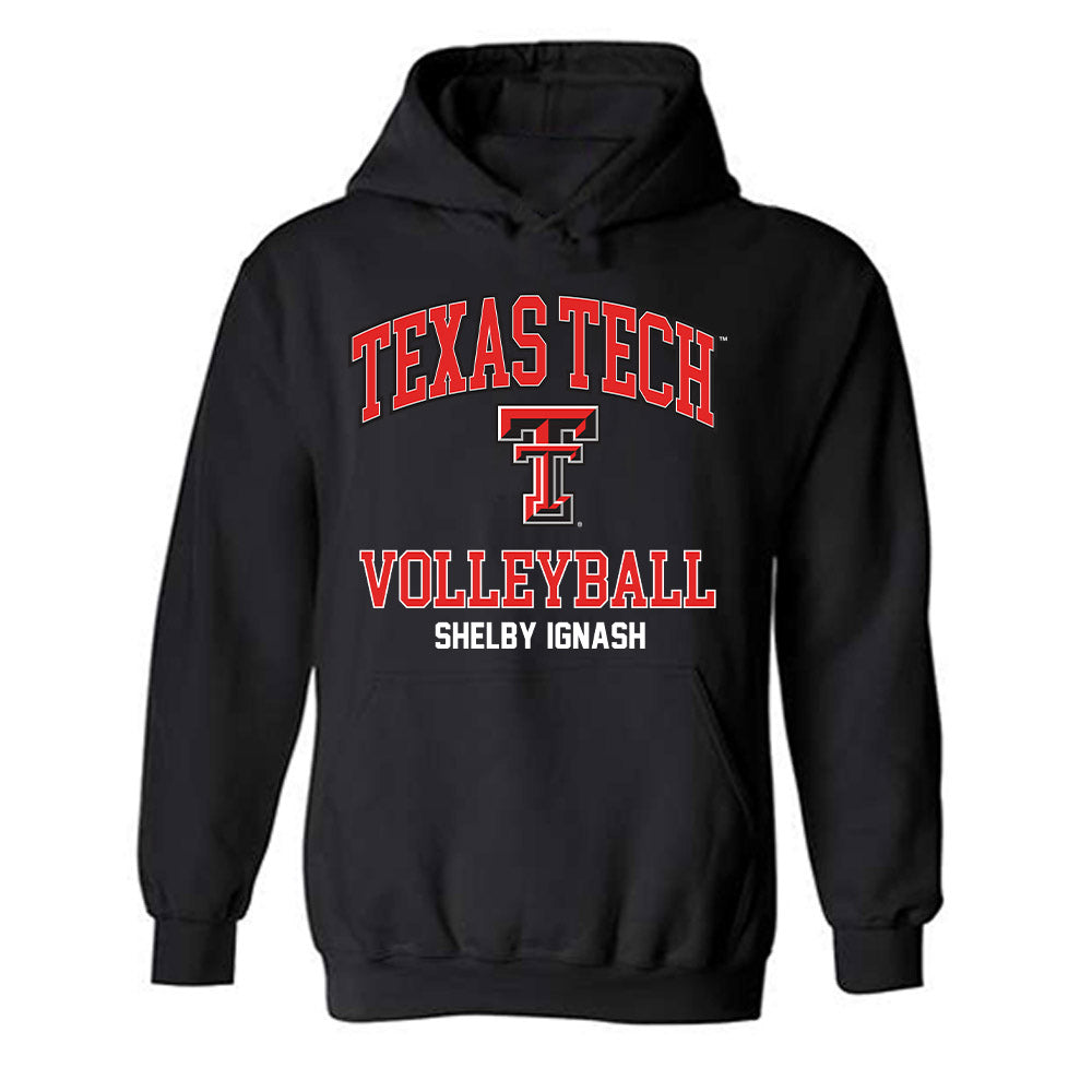 Texas Tech - NCAA Women's Volleyball : Shelby Ignash - Classic Fashion Shersey Hooded Sweatshirt-0