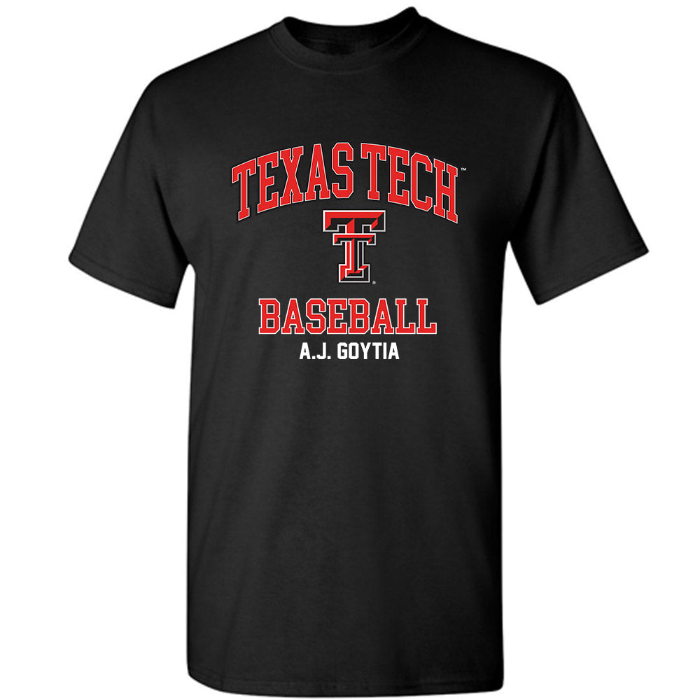 Texas Tech - NCAA Baseball : A.J. Goytia - Classic Fashion Shersey T-Shirt-0