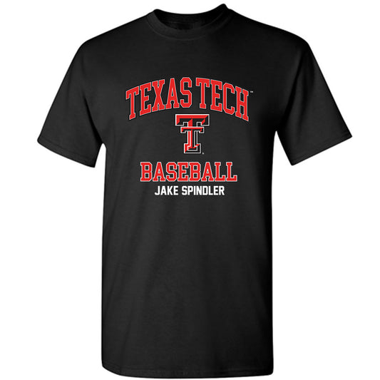 Texas Tech - NCAA Baseball : Jake Spindler - Classic Fashion Shersey T-Shirt-0