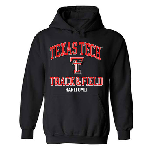 Texas Tech - NCAA Women's Track & Field : Harli Omli - Classic Fashion Shersey Hooded Sweatshirt-0