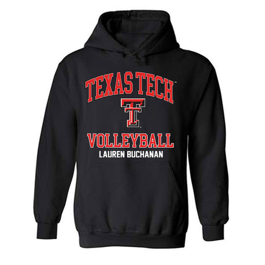 Texas Tech - NCAA Women's Volleyball : Lauren Buchanan - Classic Fashion Shersey Hooded Sweatshirt-0