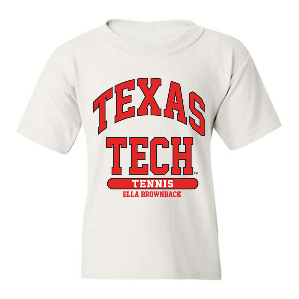 Texas Tech - NCAA Women's Tennis : Ella Brownback - Classic Fashion Shersey Youth T-Shirt-0
