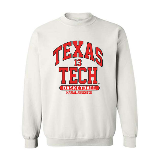Texas Tech - NCAA Men's Basketball : Marial Akuentok - Classic Fashion Shersey Crewneck Sweatshirt-0