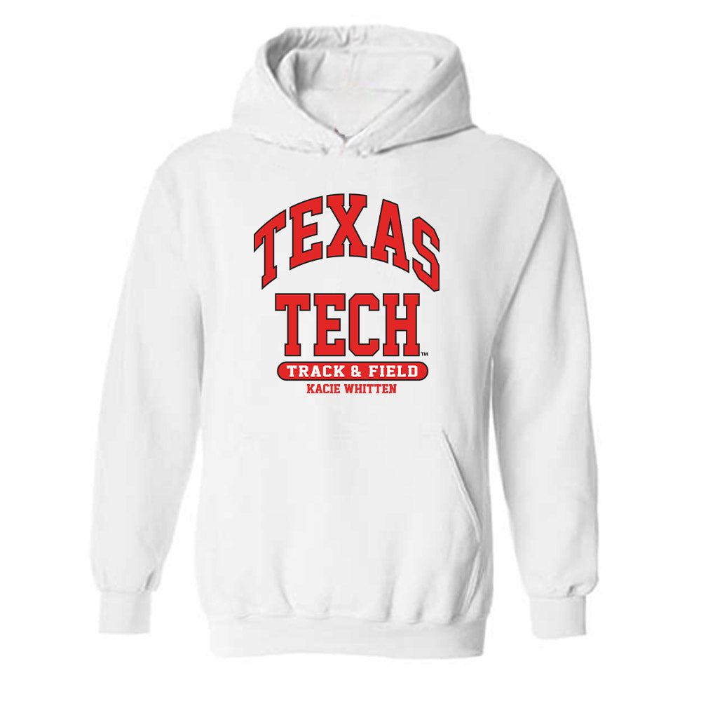 Texas Tech - NCAA Women's Track & Field : Kacie Whitten - Classic Fashion Shersey Hooded Sweatshirt-0