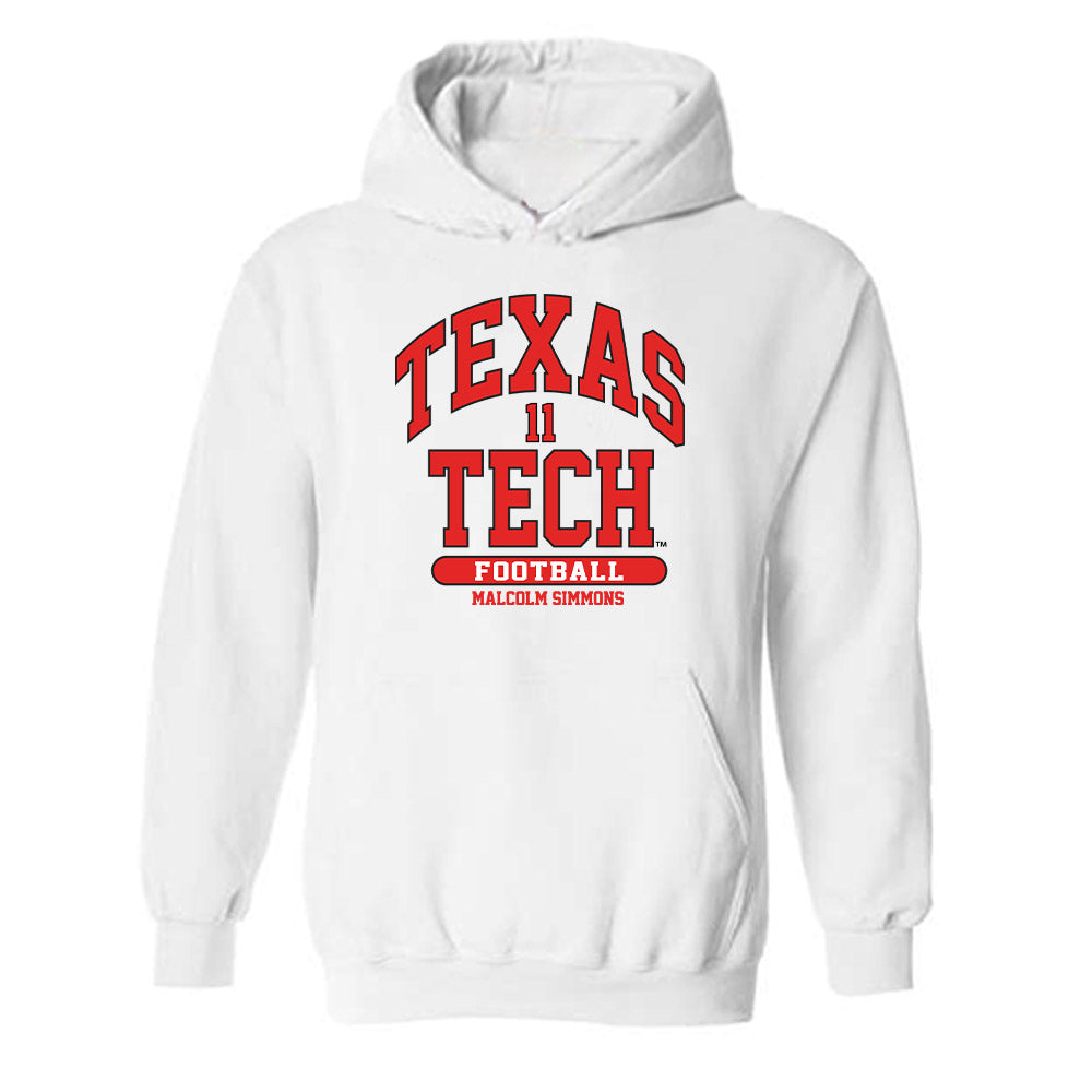 Texas Tech - NCAA Football : Malcolm Simmons - Classic Fashion Shersey Hooded Sweatshirt-0