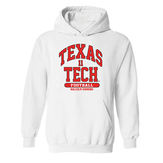 Texas Tech - NCAA Football : Malcolm Simmons - Classic Fashion Shersey Hooded Sweatshirt-0
