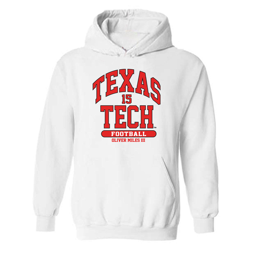 Texas Tech - NCAA Football : Oliver Miles III - Classic Fashion Shersey Hooded Sweatshirt-0