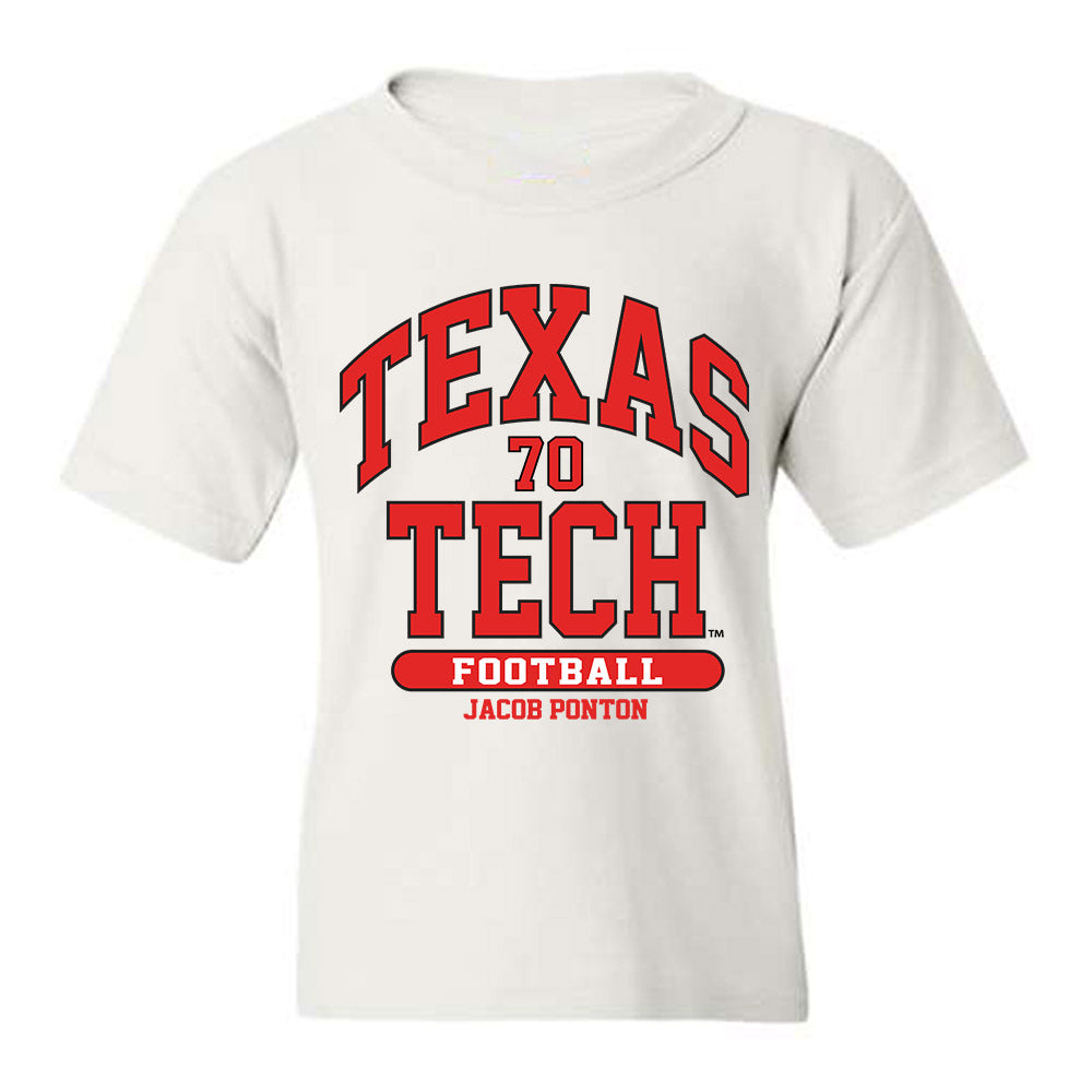 Texas Tech - NCAA Football : Jacob Ponton - Classic Fashion Shersey Youth T-Shirt