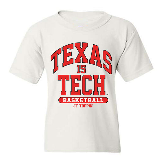 Texas Tech - NCAA Men's Basketball : JT Toppin - Classic Fashion Shersey Youth T-Shirt-0