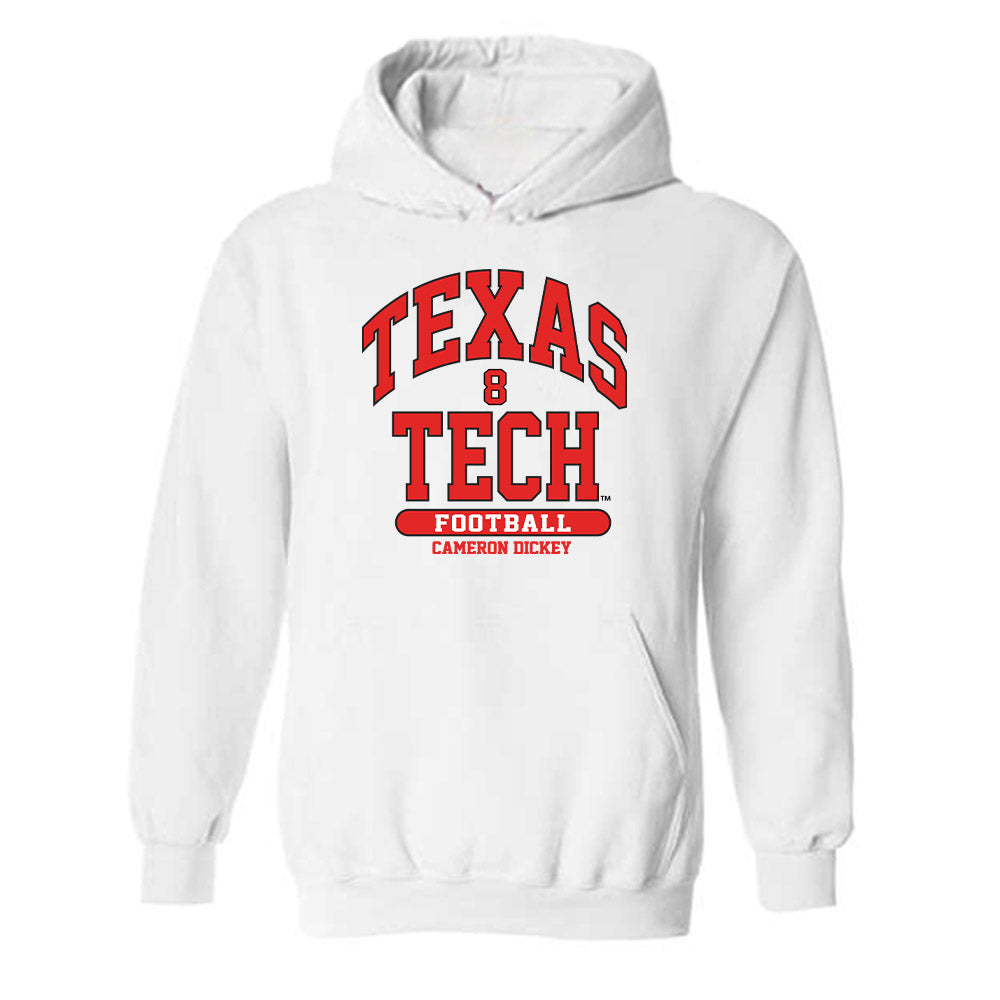 Texas Tech - NCAA Football : Cameron Dickey - Classic Fashion Shersey Hooded Sweatshirt-0
