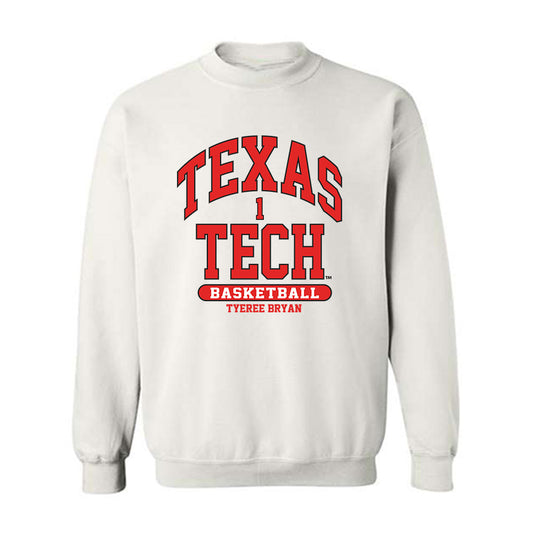 Texas Tech - NCAA Men's Basketball : Tyeree Bryan - Classic Fashion Shersey Crewneck Sweatshirt-0