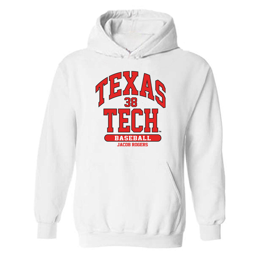 Texas Tech - NCAA Baseball : Jacob Rogers - Classic Fashion Shersey Hooded Sweatshirt-0