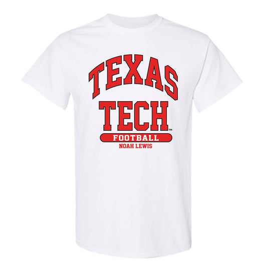 Texas Tech - NCAA Football : Noah Lewis - Classic Fashion Shersey T-Shirt-0