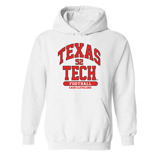 Texas Tech - NCAA Football : Cash Cleveland - Classic Fashion Shersey Hooded Sweatshirt-0