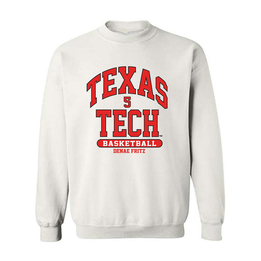 Texas Tech - NCAA Women's Basketball : Denae Fritz - Classic Fashion Shersey Crewneck Sweatshirt-0