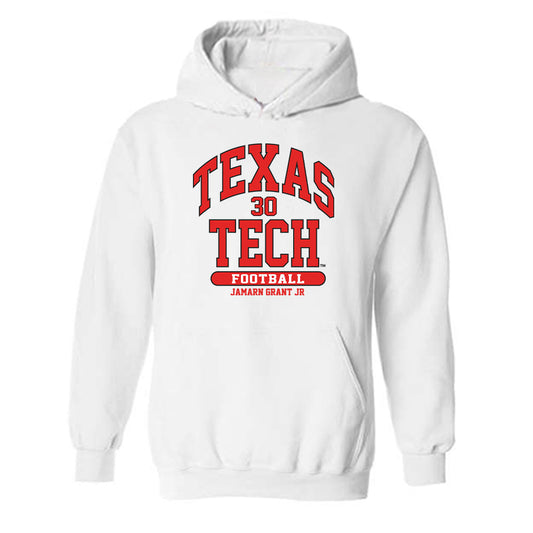 Texas Tech - NCAA Football : Jamarn Grant Jr - Classic Fashion Shersey Hooded Sweatshirt-0