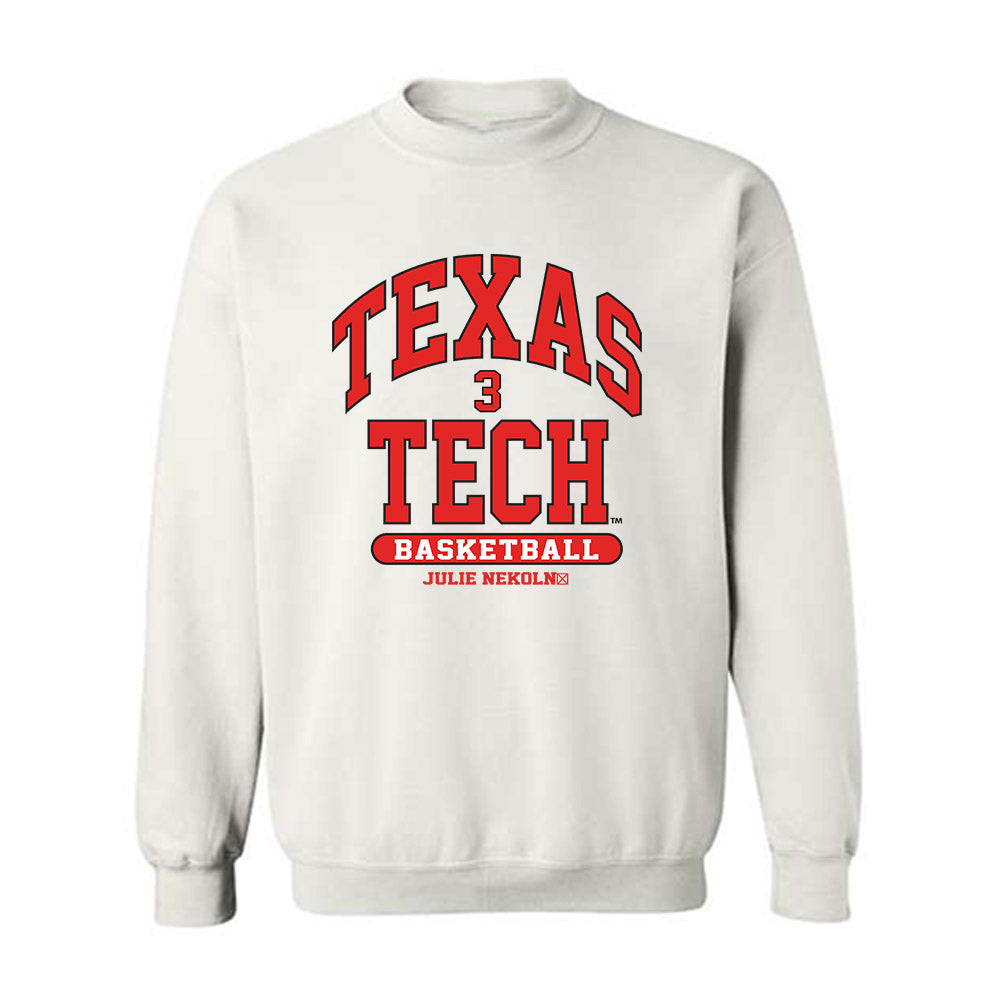 Texas Tech - NCAA Women's Basketball : Julie Nekoln� - Classic Fashion Shersey Crewneck Sweatshirt-0