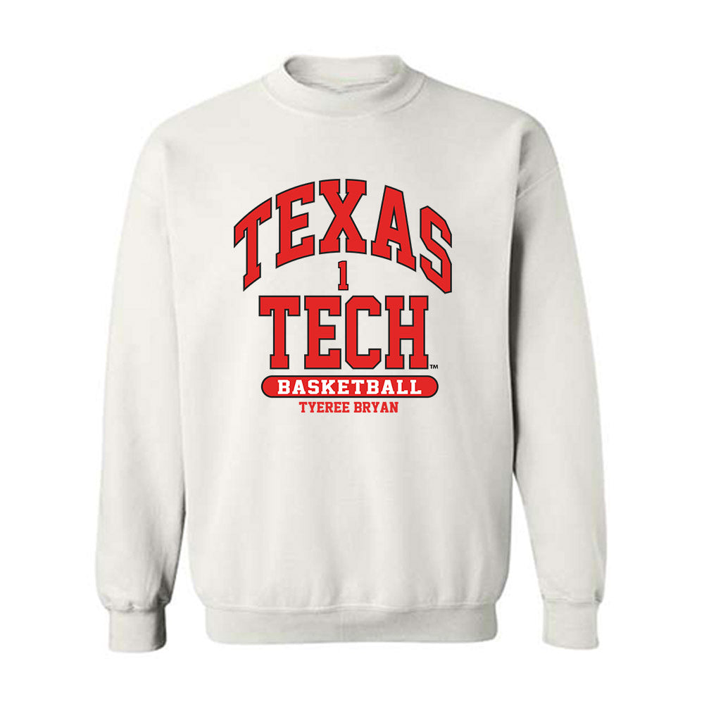 Texas Tech - NCAA Men's Basketball : Tyeree Bryan - Classic Fashion Shersey Crewneck Sweatshirt-0