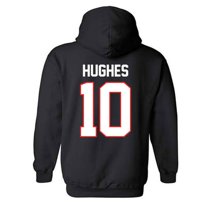 Texas Tech - NCAA Baseball : Logan Hughes - Sports Shersey Hooded Sweatshirt-1