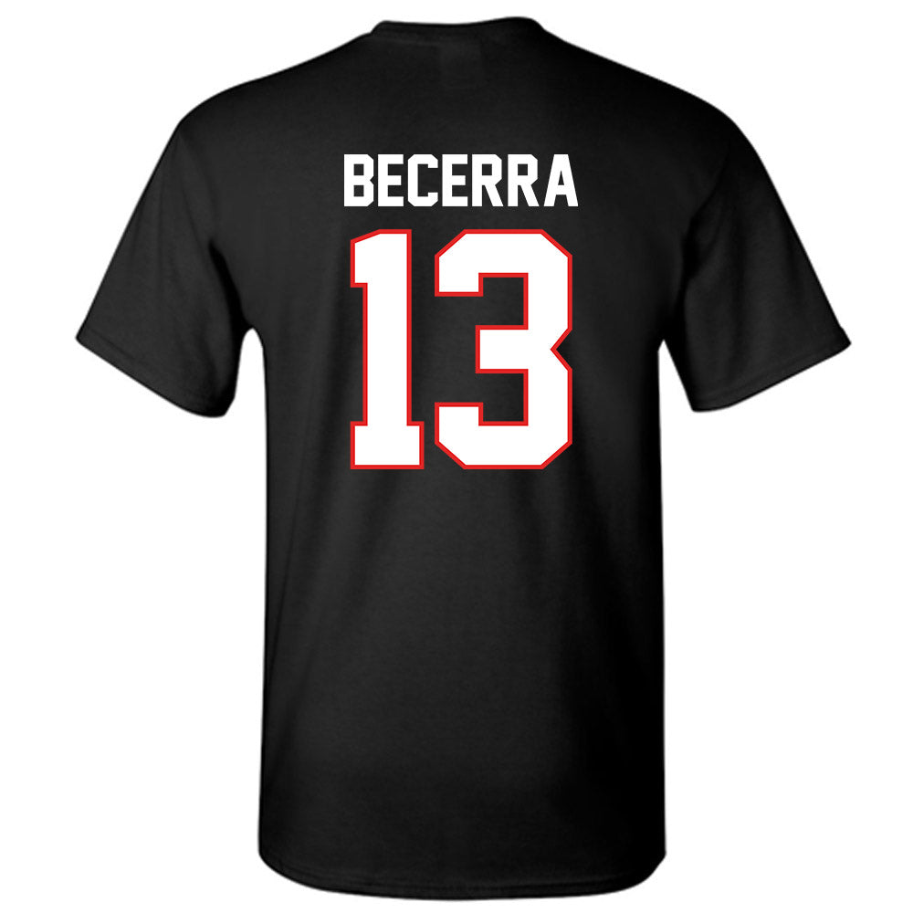 Texas Tech - NCAA Baseball : Donovan Becerra - Sports Shersey T-Shirt-1